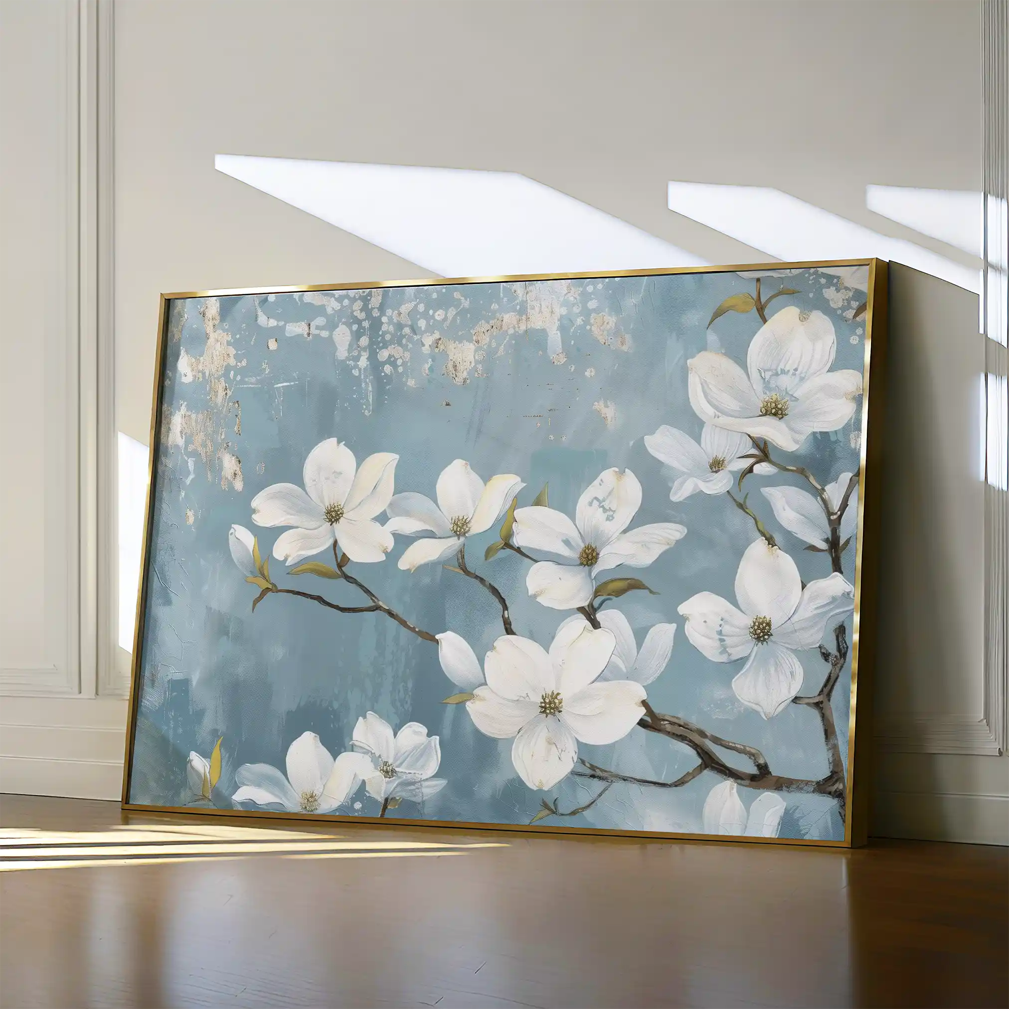 Floral 692 Canvas Art 60 x 40 cm / Black