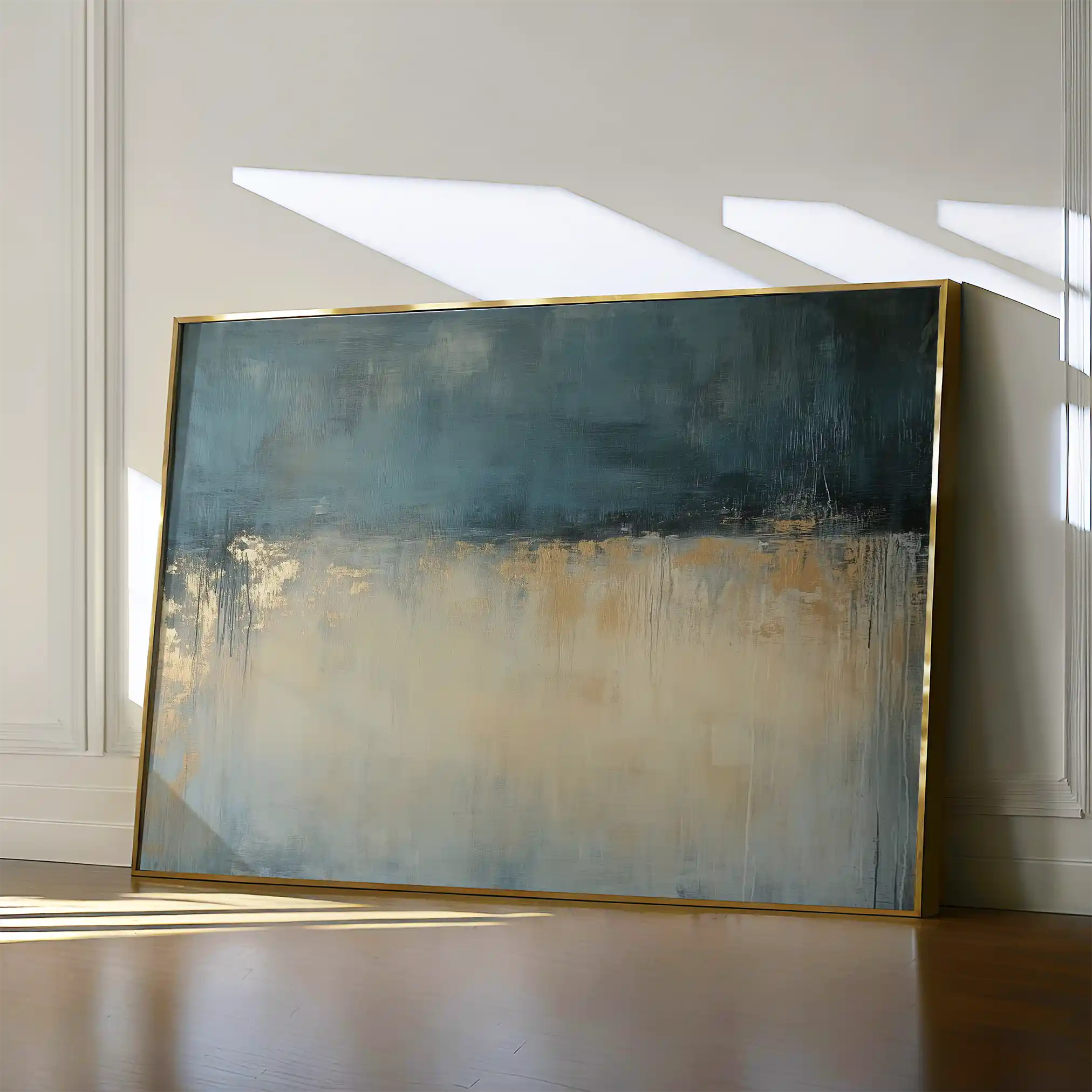 Abstract 693 Canvas Art 18" x 24" / 45 x 60 cm / Black