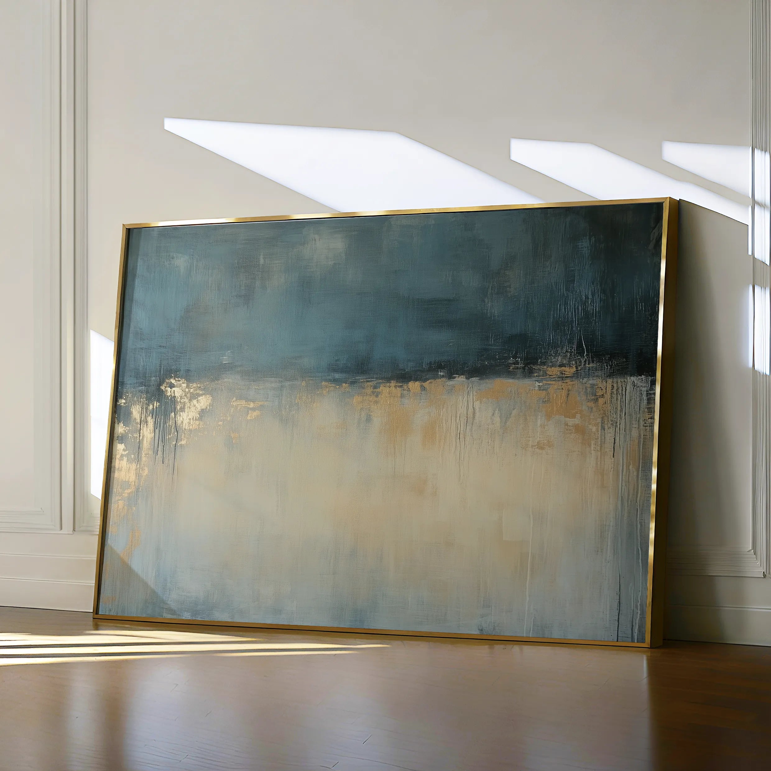 Abstract 693 Canvas Art 18" x 24" / 45 x 60 cm / Black