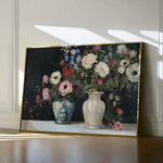 Floral 693 Canvas Art 18" x 24" / 45 x 60 cm / Black