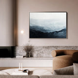 Abstract 694 Canvas Art 18" x 24" / 45 x 60 cm / Black