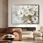 Floral 694 Canvas Art 18" x 24" / 45 x 60 cm / Black
