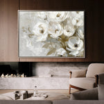 Floral 694 Canvas Art 18" x 24" / 45 x 60 cm / Black