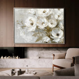 Floral 694 Canvas Art 18" x 24" / 45 x 60 cm / Black