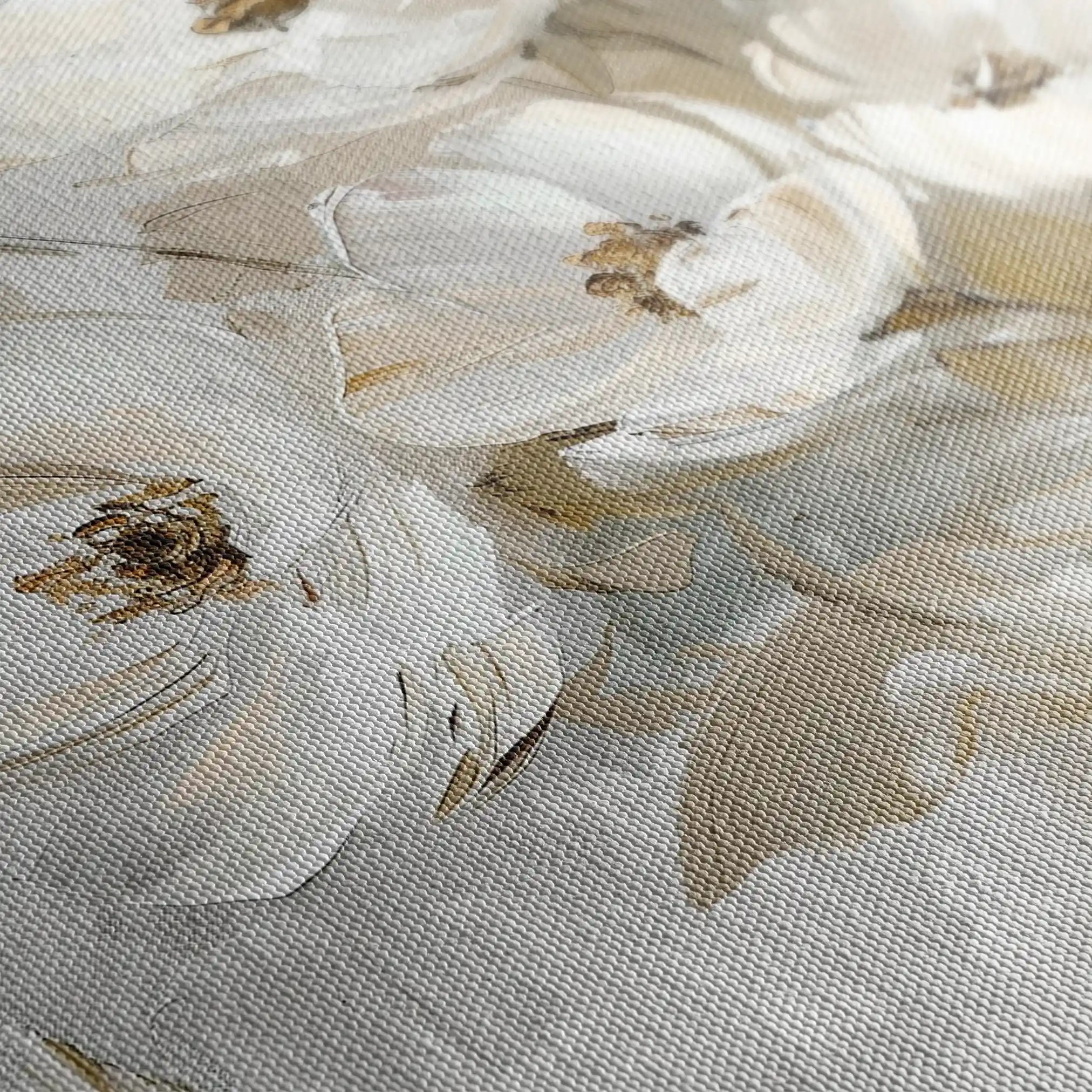 Floral 694 Canvas Art 18" x 24" / 45 x 60 cm / Black