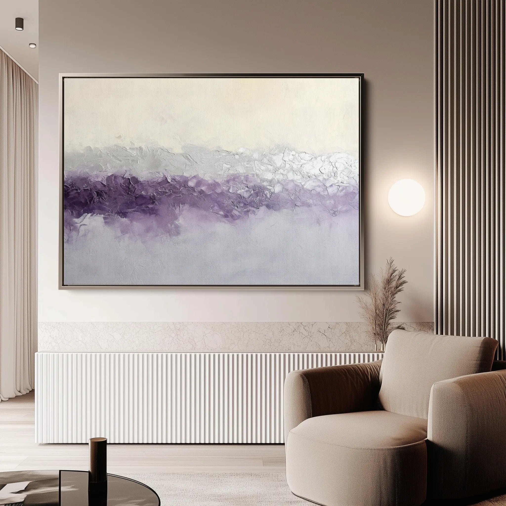 Abstract 695 Canvas Art 18" x 24" / 45 x 60 cm / Black