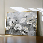 Floral 695 Canvas Art 18" x 24" / 45 x 60 cm / Black