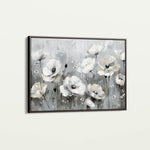 Floral 695 Canvas Art 18" x 24" / 45 x 60 cm / Black