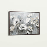 Floral 695 Canvas Art 18" x 24" / 45 x 60 cm / Black