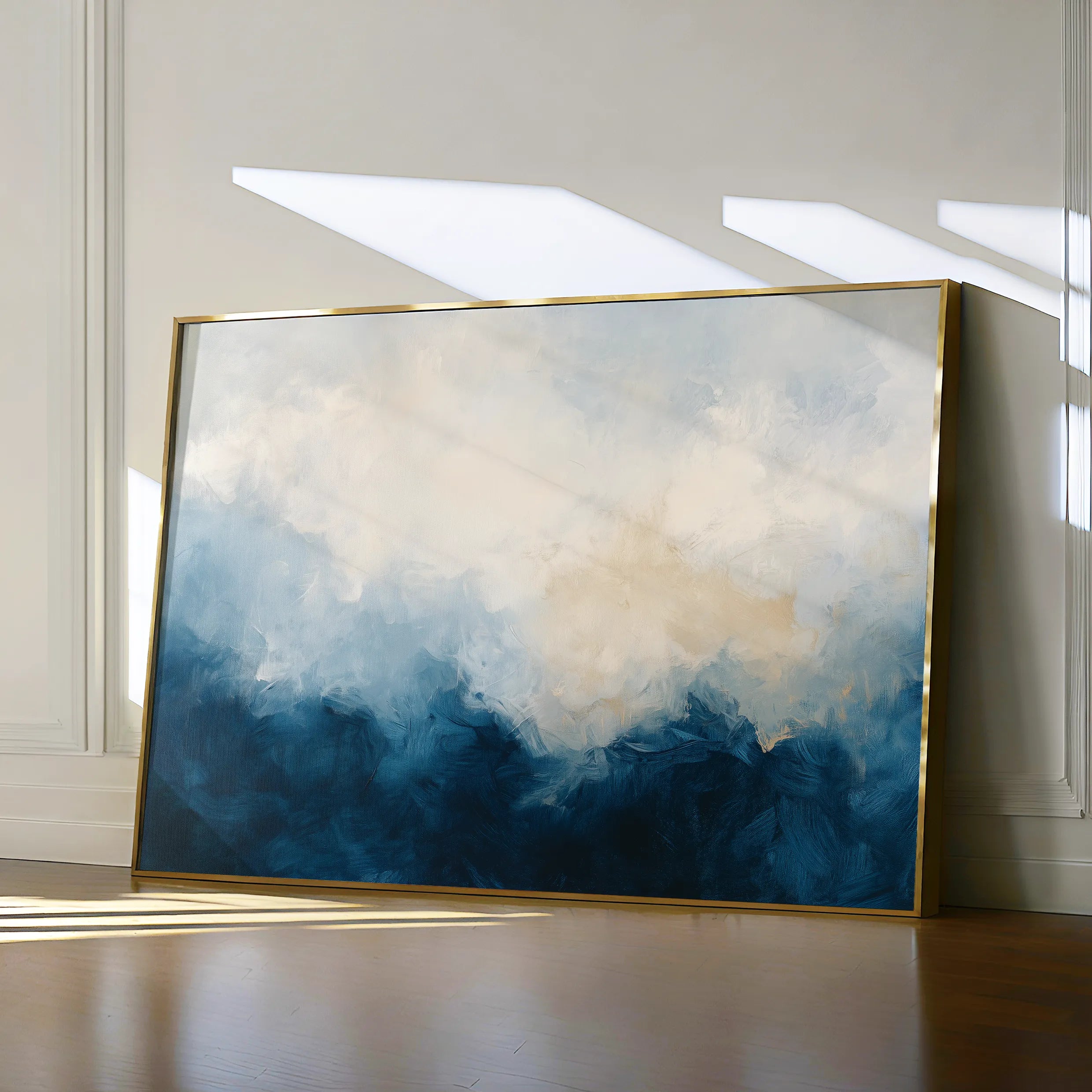 Abstract 696 Canvas Art 18" x 24" / 45 x 60 cm / Black