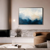 Abstract 696 Canvas Art 18" x 24" / 45 x 60 cm / Black