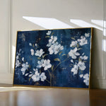 Floral 697 Canvas Art 18" x 24" / 45 x 60 cm / Black
