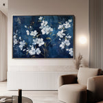 Floral 697 Canvas Art 18" x 24" / 45 x 60 cm / Black