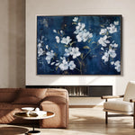 Floral 697 Canvas Art 18" x 24" / 45 x 60 cm / Black