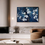 Floral 697 Canvas Art 18" x 24" / 45 x 60 cm / Black