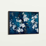 Floral 697 Canvas Art 18" x 24" / 45 x 60 cm / Black