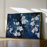 Floral 697 Canvas Art 60 x 40 cm / Black