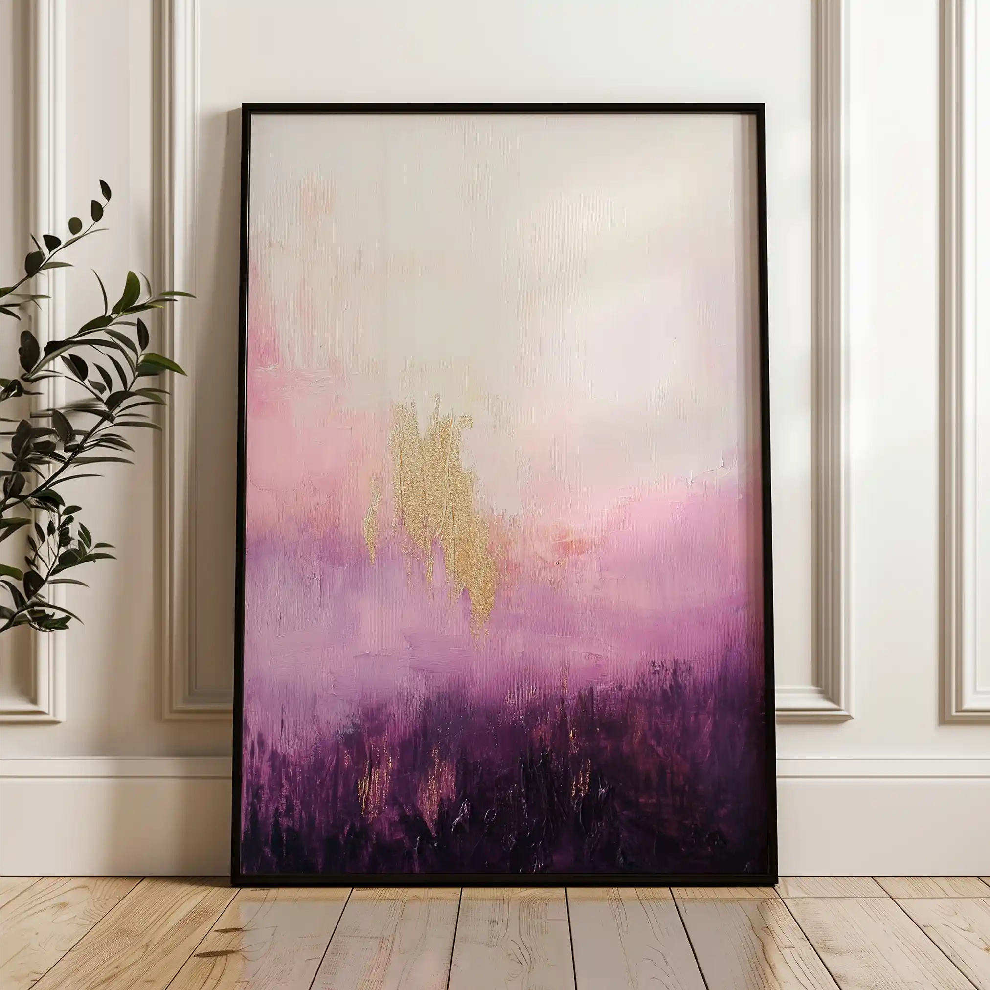Abstract 698 Canvas Art 60 x 40 cm / Black