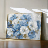 Floral 698 Canvas Art 18" x 24" / 45 x 60 cm / Black