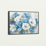 Floral 698 Canvas Art 18" x 24" / 45 x 60 cm / Black