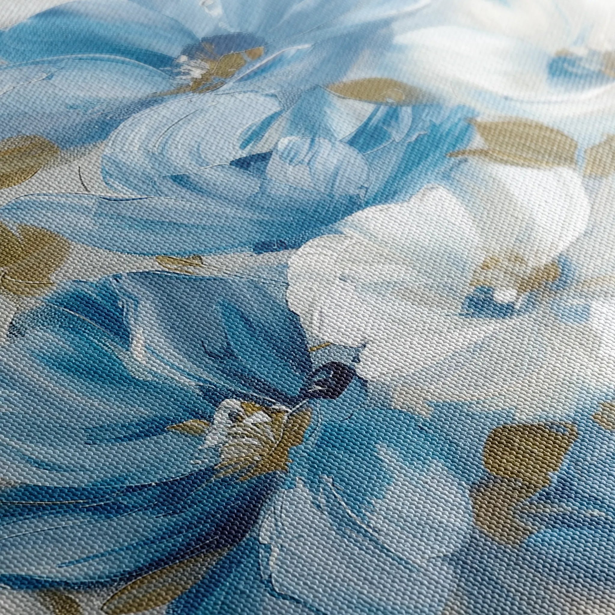 Floral 698 Canvas Art 18" x 24" / 45 x 60 cm / Black