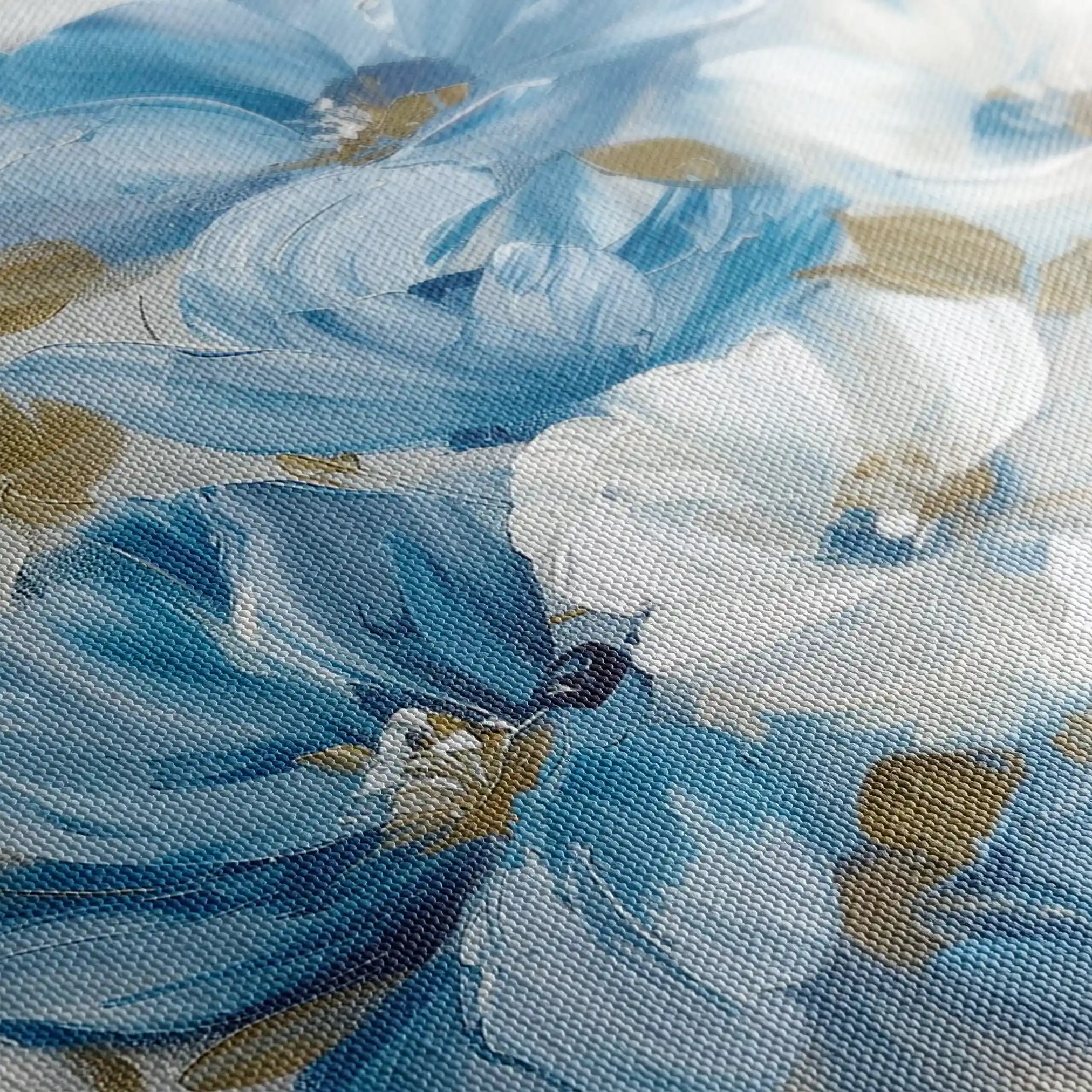 Floral 698 Canvas Art 60 x 40 cm / Black