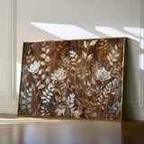 Floral 699 Canvas Art 18" x 24" / 45 x 60 cm / Black