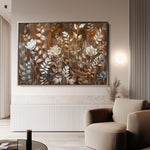 Floral 699 Canvas Art 18" x 24" / 45 x 60 cm / Black