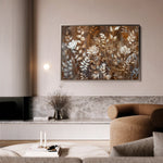 Floral 699 Canvas Art 18" x 24" / 45 x 60 cm / Black