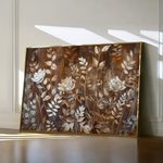 Floral 699 Canvas Art 60 x 40 cm / Black