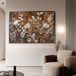 Floral 699 Canvas Art 60 x 40 cm / Black