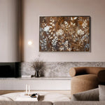 Floral 699 Canvas Art 60 x 40 cm / Black