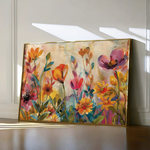 Floral 700 Canvas Art 60 x 40 cm / Black