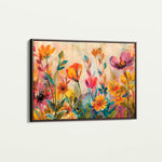 Floral 700 Canvas Art 60 x 40 cm / Black