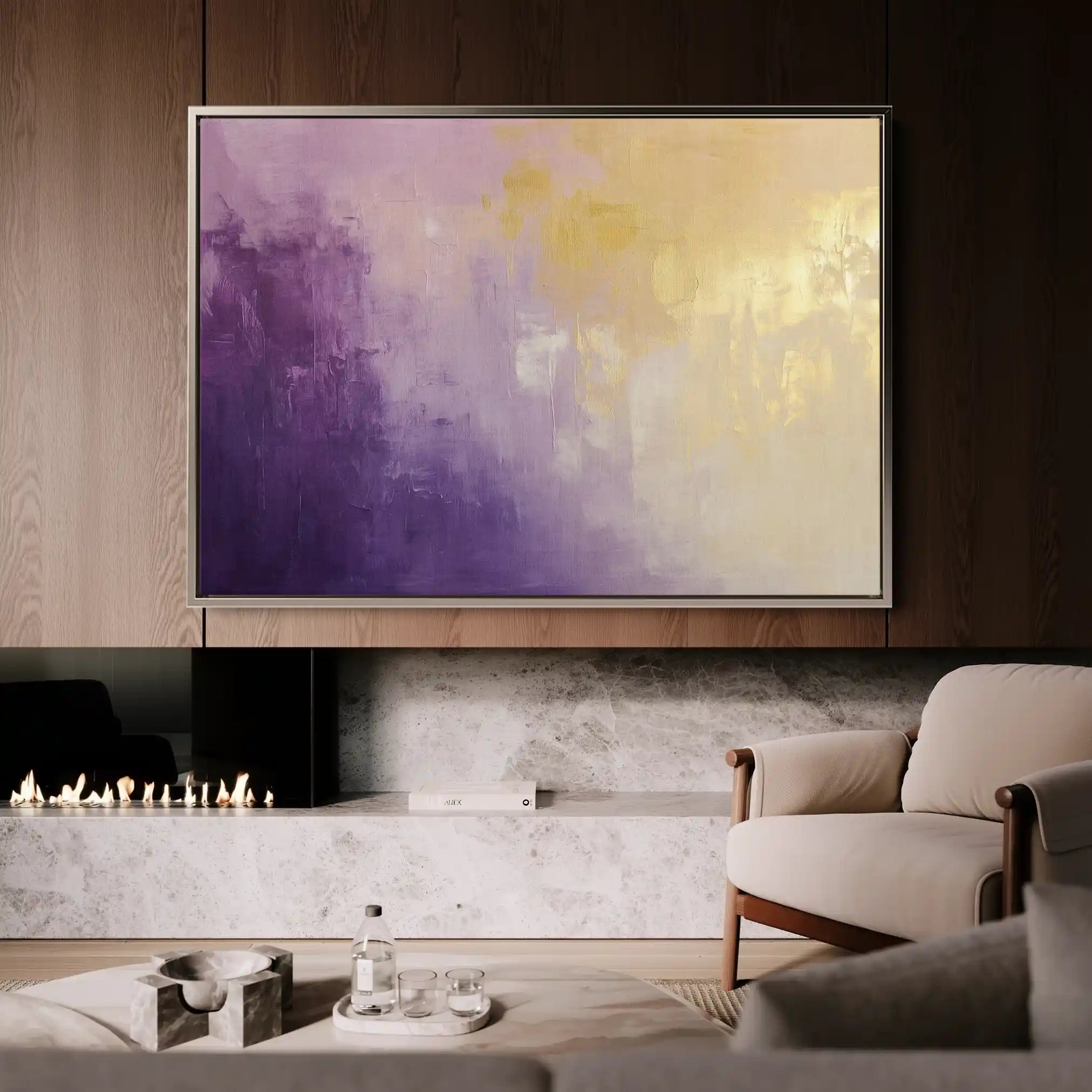 Abstract 701 Canvas Art 60 x 40 cm / Black