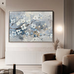 Floral 701 Canvas Art 18" x 24" / 45 x 60 cm / Black