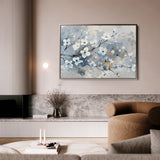 Floral 701 Canvas Art 18" x 24" / 45 x 60 cm / Black