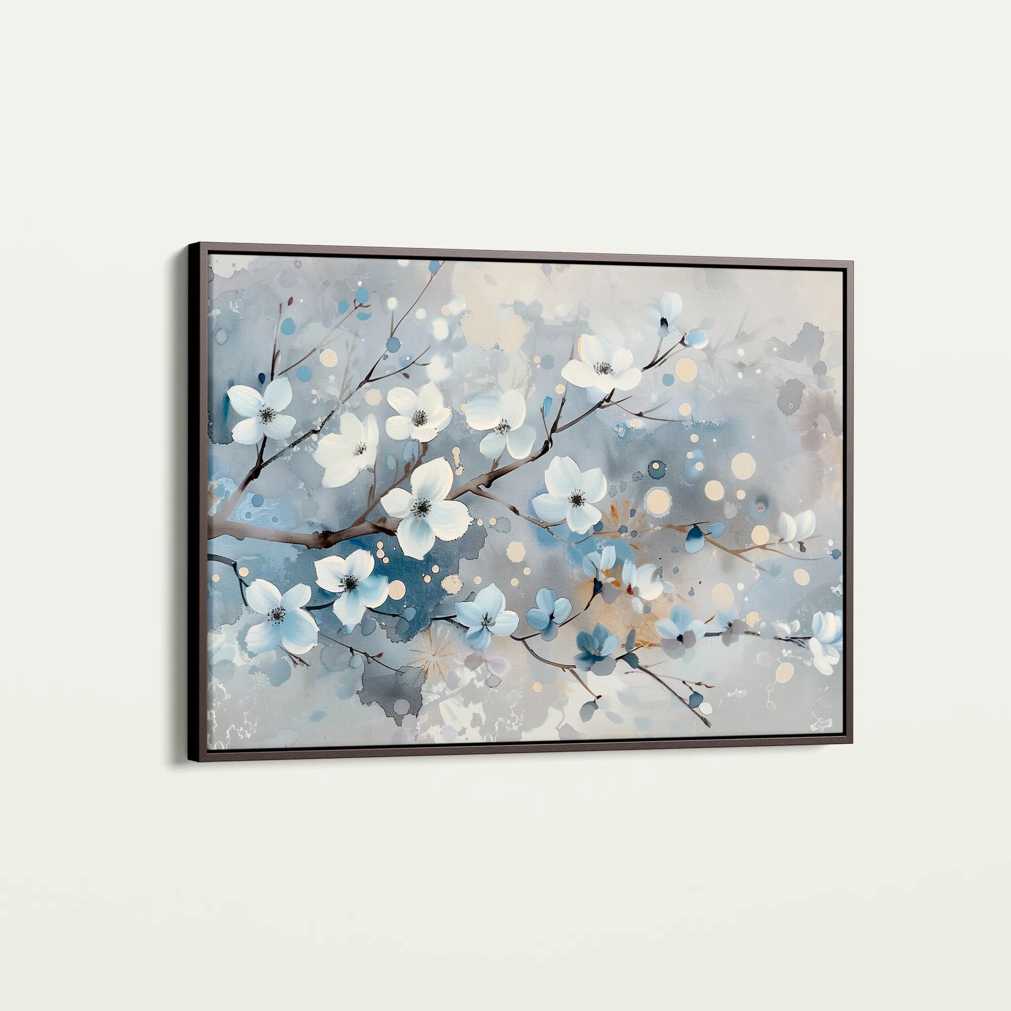 Floral 701 Canvas Art 18" x 24" / 45 x 60 cm / Black