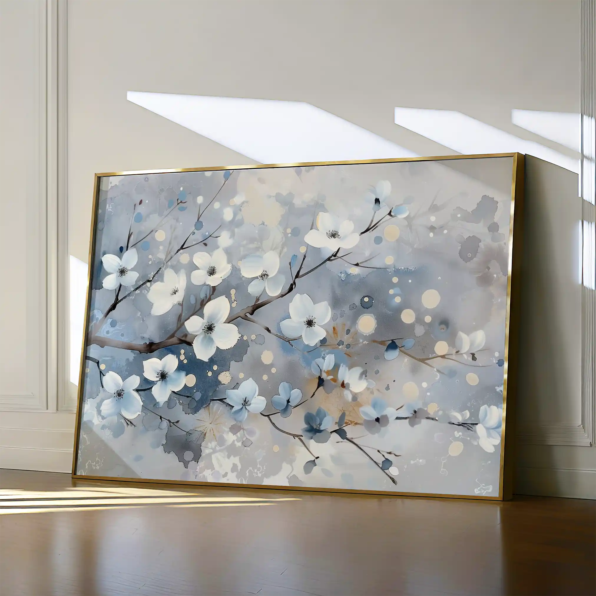 Floral 701 Canvas Art 60 x 40 cm / Black