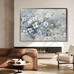 Floral 701 Canvas Art 60 x 40 cm / Black