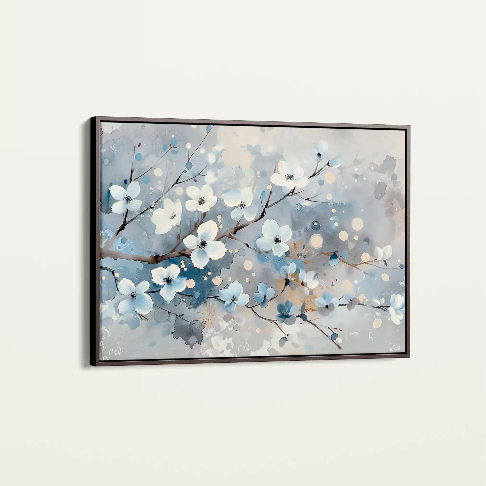 Floral 701 Canvas Art 60 x 40 cm / Black