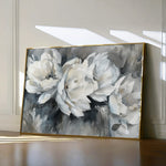 Floral 702 Canvas Art 18" x 24" / 45 x 60 cm / Black