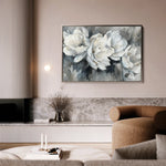 Floral 702 Canvas Art 18" x 24" / 45 x 60 cm / Black