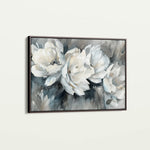 Floral 702 Canvas Art 18" x 24" / 45 x 60 cm / Black