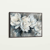 Floral 702 Canvas Art 18" x 24" / 45 x 60 cm / Black