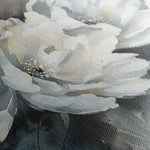 Floral 702 Canvas Art 18" x 24" / 45 x 60 cm / Black