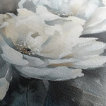 Floral 702 Canvas Art 60 x 40 cm / Black