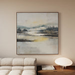 Abstract 703 Canvas Art 16" x 16" / 40 x 40 cm / Black