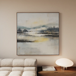 Abstract 703 Canvas Art 16" x 16" / 40 x 40 cm / Black