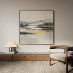 Abstract 703 Canvas Art 16" x 16" / 40 x 40 cm / Black